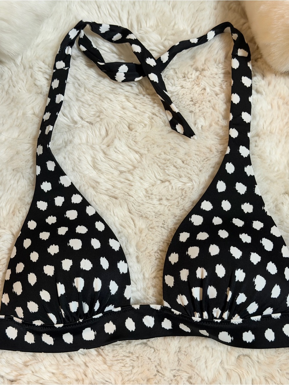 Victoria's Secret Black and White Padded Halter Bra Top size XS - Picture 3 of 6